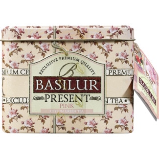 Basilur Chá Verde Presente Rosa lata 100 g