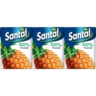 Santal 100% Sumo de Ananás Pack 3 embalagem 20 unidade