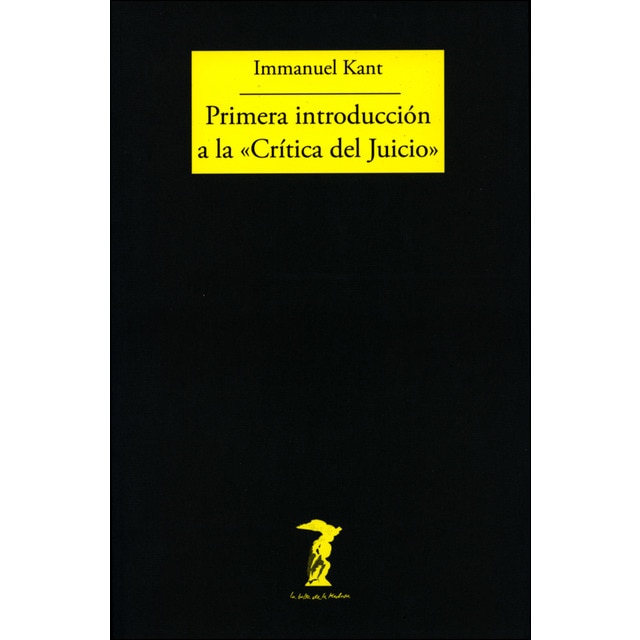 Primera introducción a la «Crítica del Juicio» (Tapa blanda con solapas)