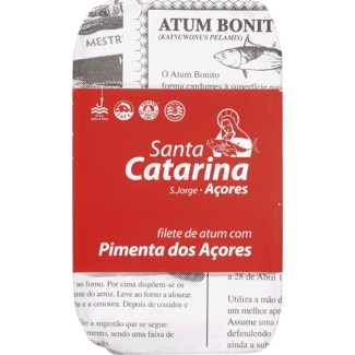 Santa Catarina Filetes de Atum com Pimenta dos Açores lata 120 g