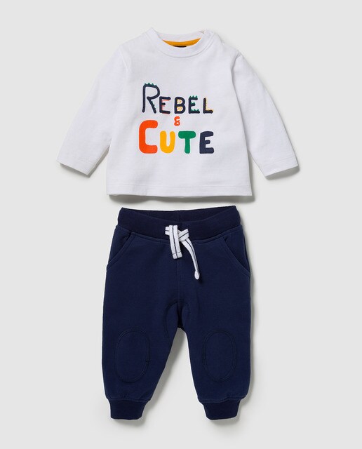 baby boy white tracksuit