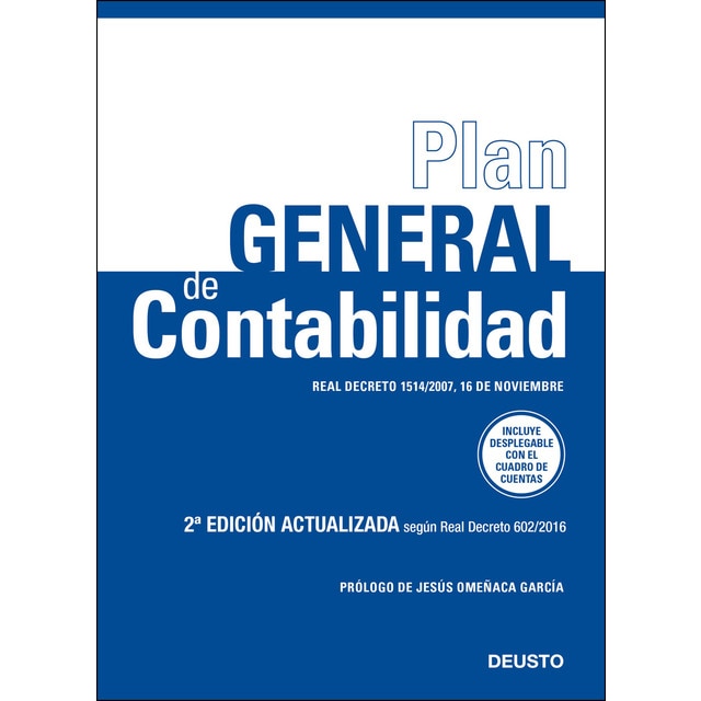Plan general de contabilidad: Real decreto 1514/2007, 16 de noviembre (Tapa blanda)