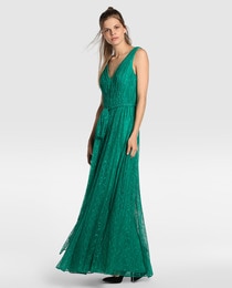 vera wang green dress