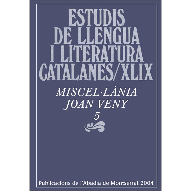 Miscel. Lania joan veny 5 (Tapa blanda)