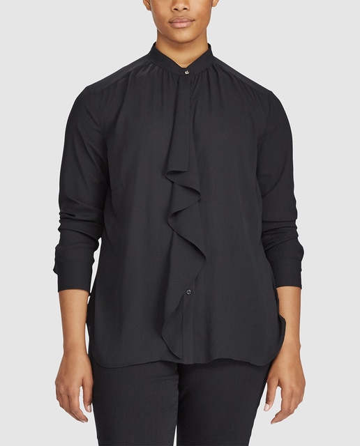 ralph lauren black blouse