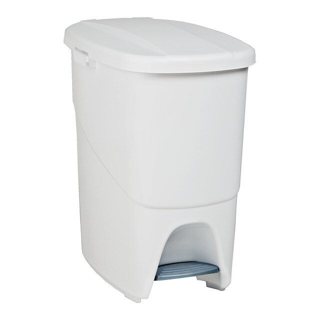 Denox - Cubo De Basura Para Reciclar Pedalbin Ecológico 25L Blanco