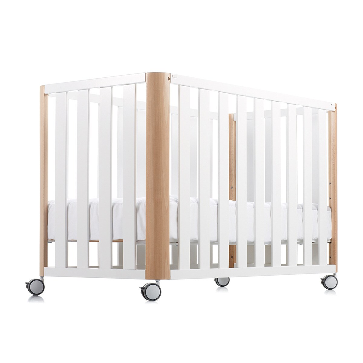 Berço de Co-Sleeping - 60x120 cm Doco Sleeping Branco / Natural-1