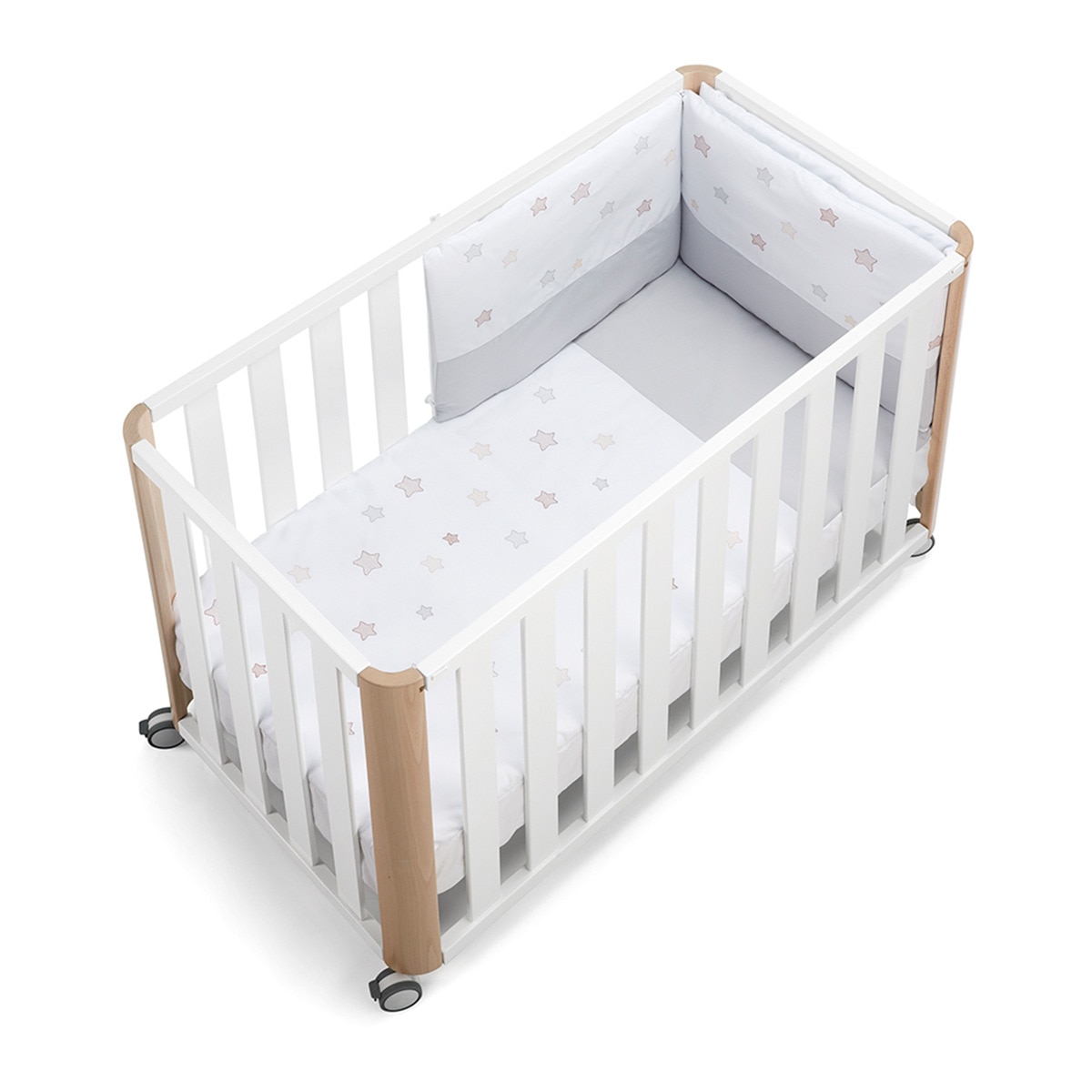 Berço de Co-Sleeping - 60x120 cm Doco Sleeping Branco / Natural-2