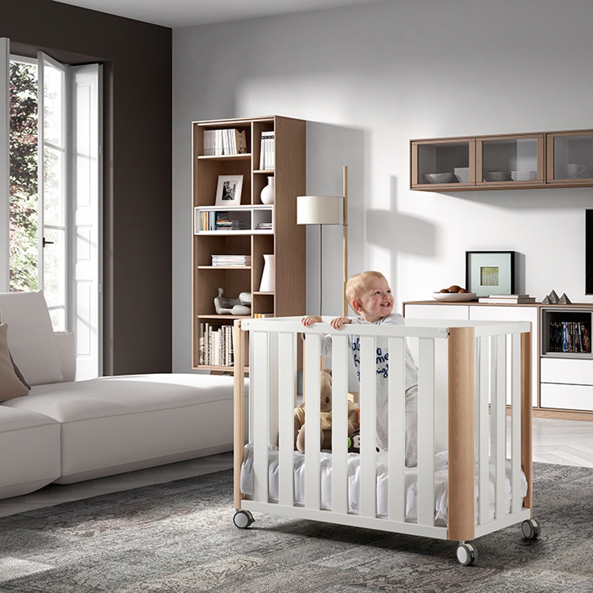 Berço de Co-Sleeping - 60x120 cm Doco Sleeping Branco / Natural-4