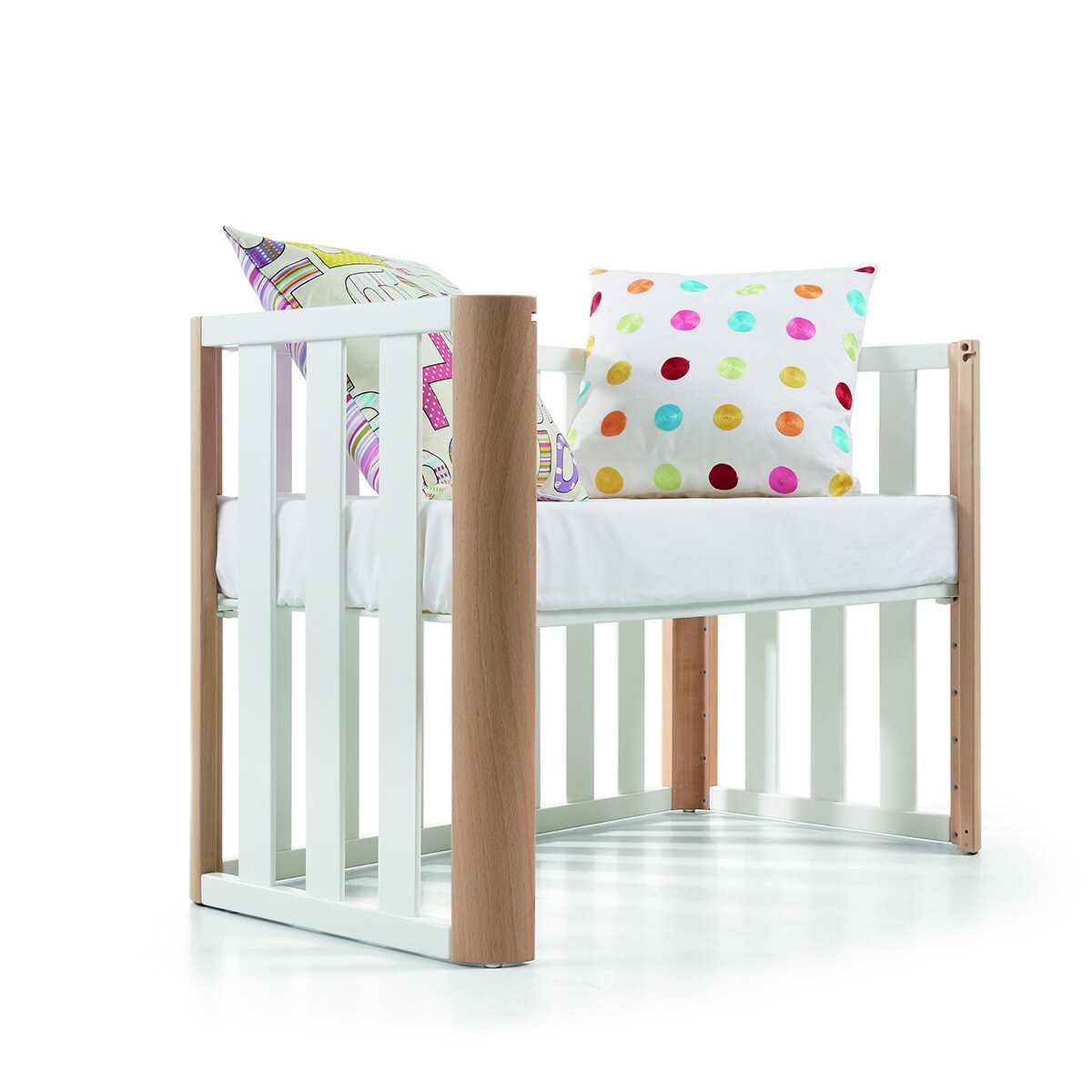 Berço de Co-Sleeping - 60x120 cm Doco Sleeping Branco / Natural-6