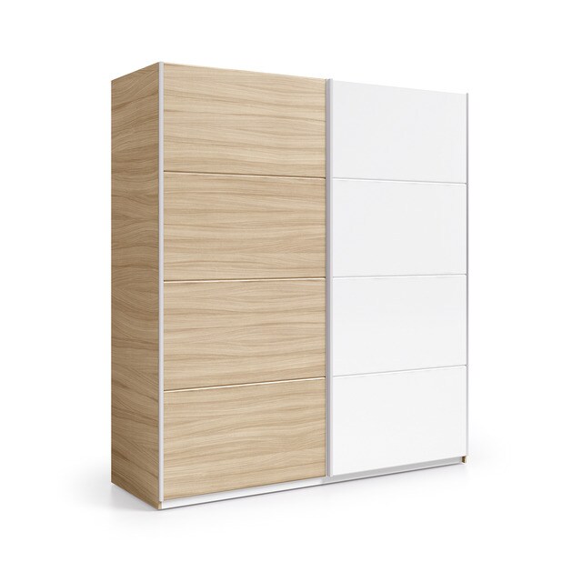 Armario Ropero 2 Puertas Correderas Plafones Bicolor · BriCor · El