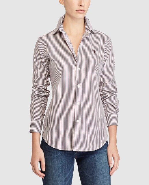 womens ralph lauren striped shirt