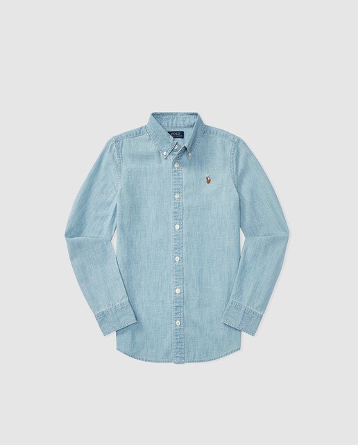 ralph lauren blue blouse