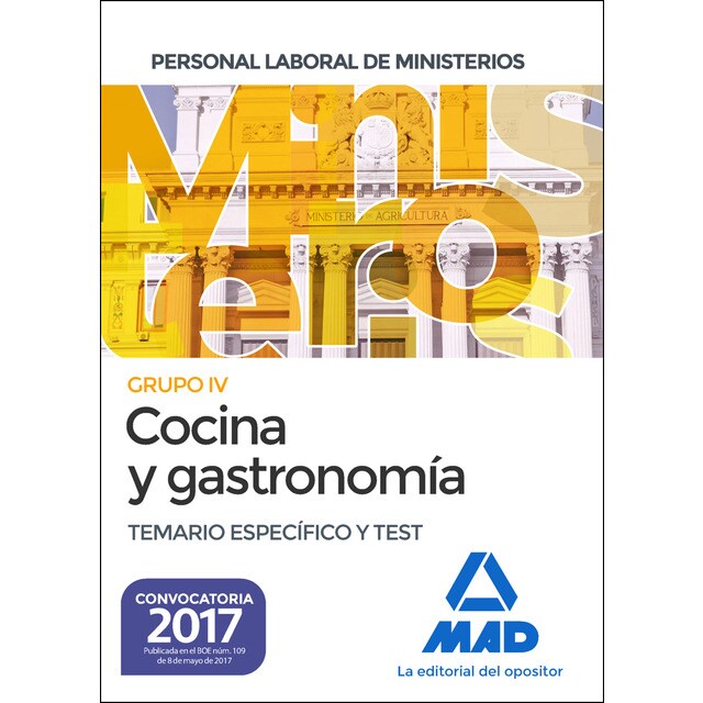 Cocina y gastronomía Personal Laboral de los Ministerios. Temario específico y test.pdf