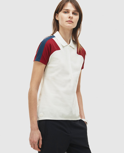 lacoste white polo women's