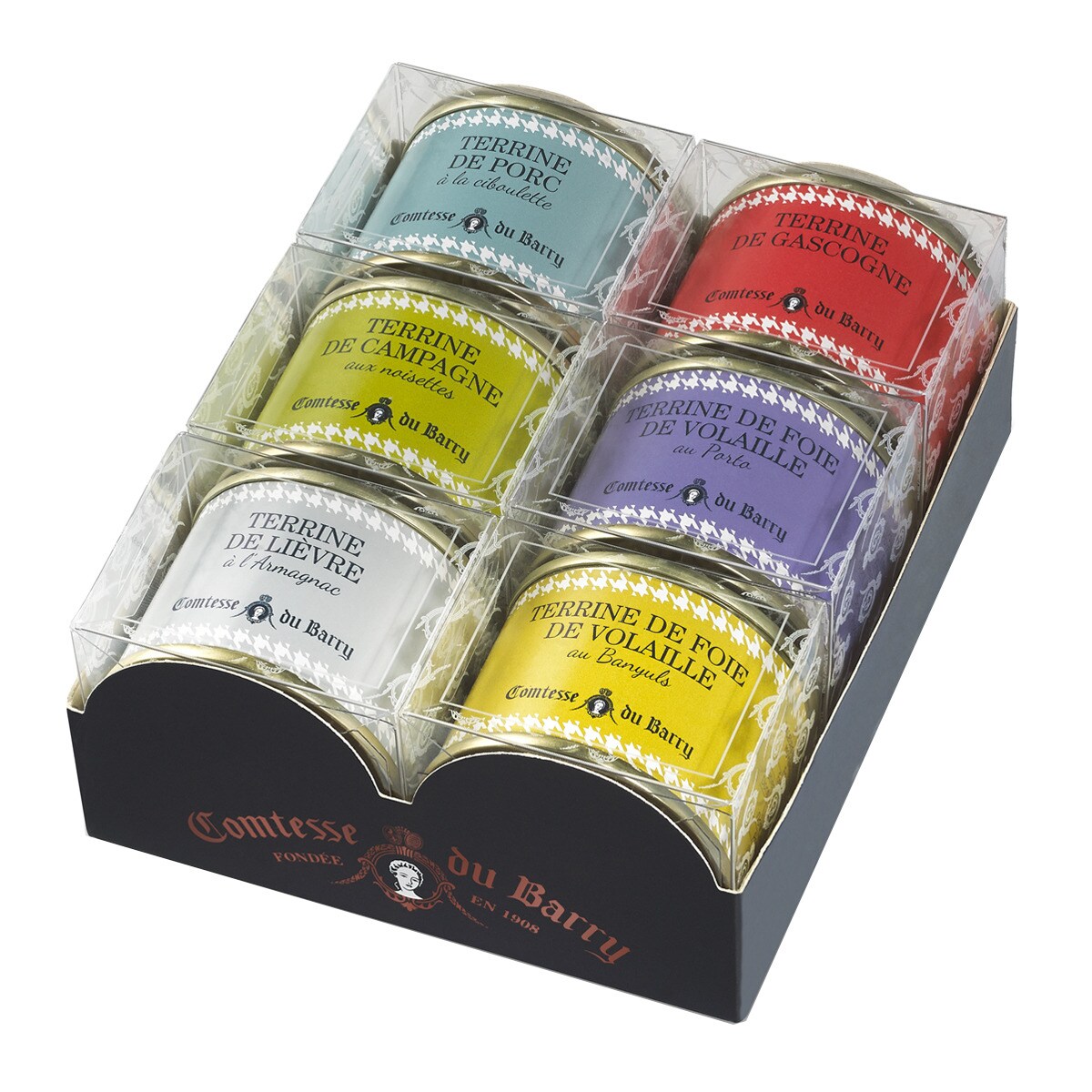 Selection of six different Comtesse du Barry pâtés · Gourmet Club · El