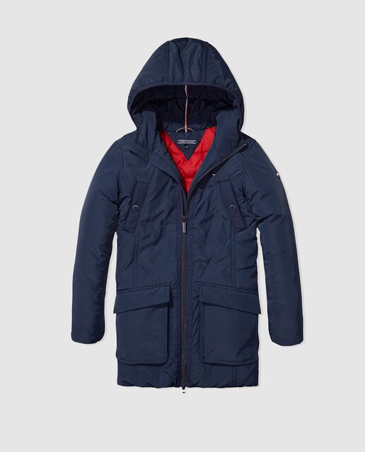 tommy hilfiger navy parka
