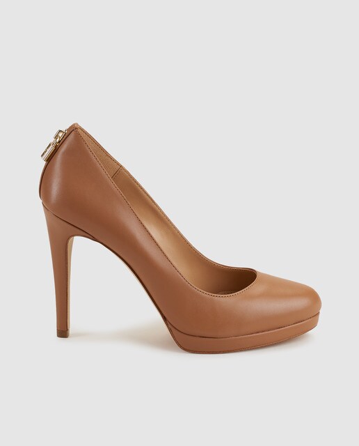 De Salón Zapatos Mujer Michael Color Kors Marrón Piel En Claro CxorBedWQ