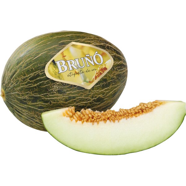 melón piel sapo etiqueta oro pieza 3,2 kg peso aproximado · BRUÑO