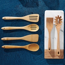 El Corte Inglés slotted bamboo spatula
