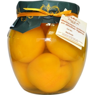 ZALEA Real melocotón entero en almíbar lígero galon 900 g neto escurrido