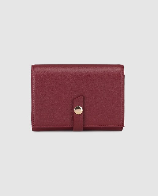 Women's red wallet with clasp closure · Fashion · El Corte Inglés