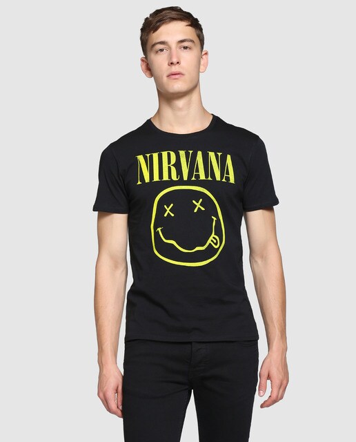 camiseta nirvana hombre