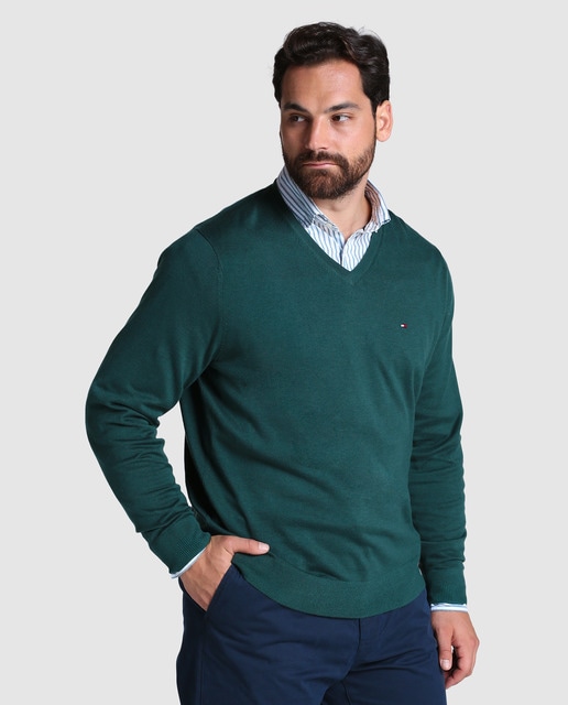 tommy hilfiger green sweater