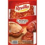 REVILLA chorizo tradición en lonchas sin gluten envase 80 g