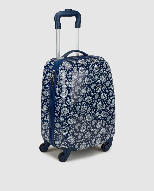 paisley print luggage