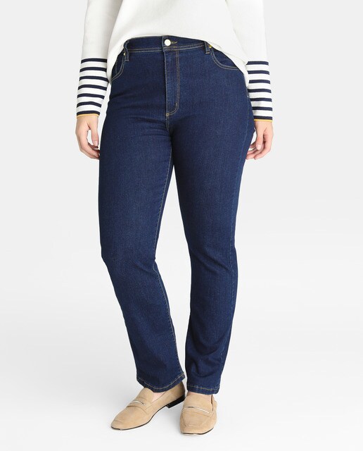 plus size women's straight leg jeans