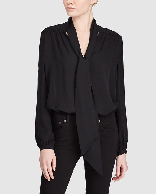 ralph lauren black blouse