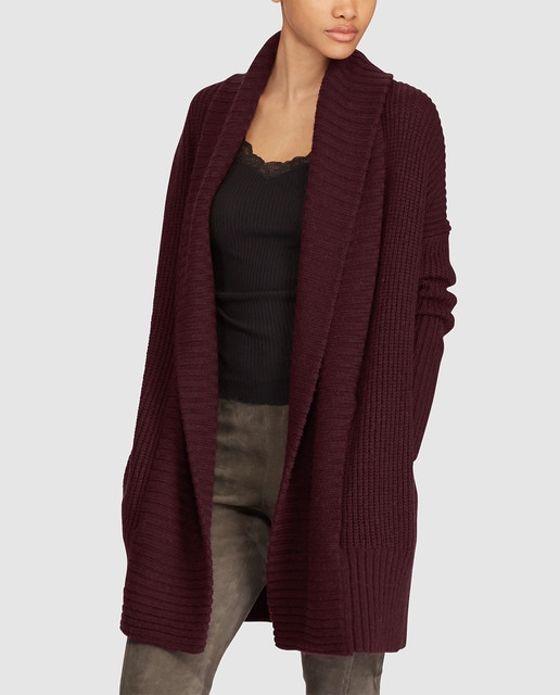 maroon cardigan womens