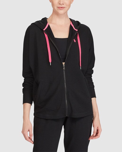 À Éclair Avec Sweat · Polo Femme Capuche Lauren Fermeture Ralph mw0N8n