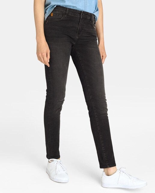 dark grey women's jeans
