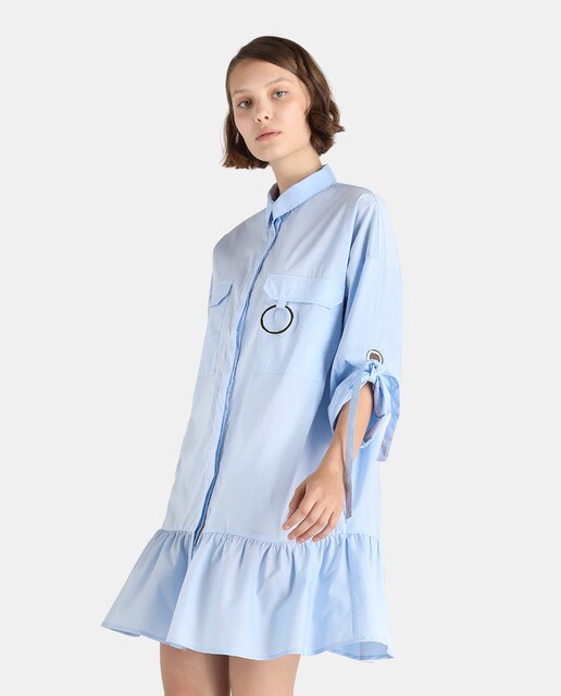 frill tshirt dress