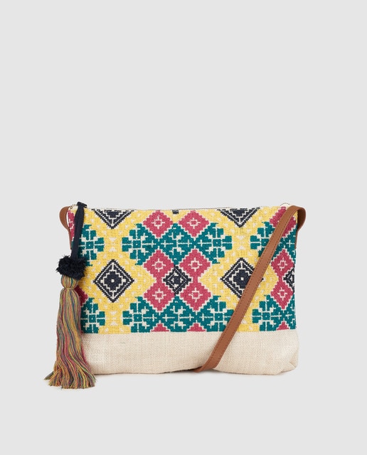 jute crossbody bag