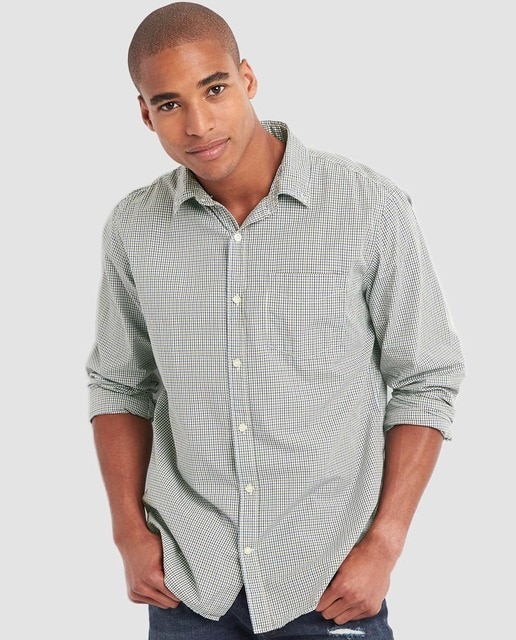 Franela Camisa Gap Hombre Camisa Gap Organic Algodon Flannel