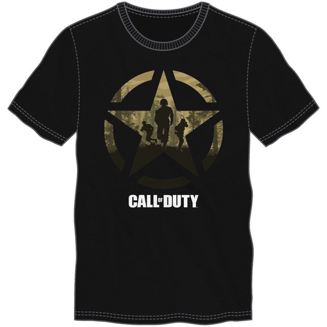 Camiseta negra Call of Duty WWII Exploding Skull Black Tee