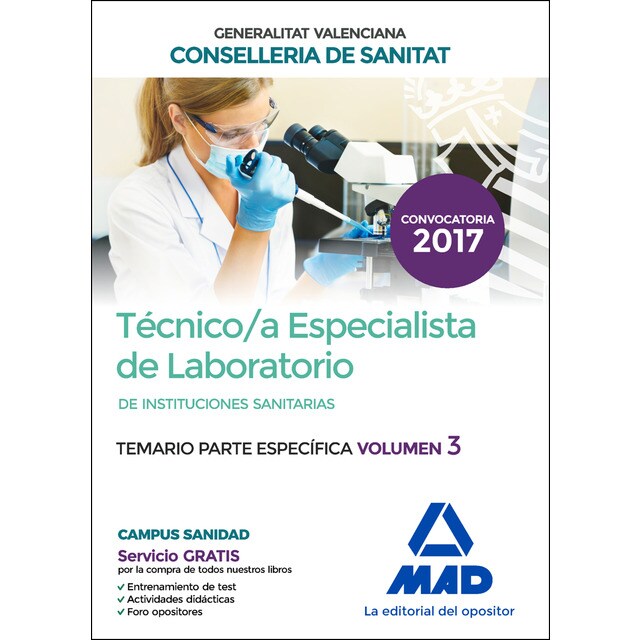 Técnico/a especialista de laboratorio de instituciones sanitarias de la conselleria de sanitat de la generalitat valenciana. Temario específico volumen 3.pdf