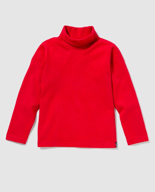 red turtleneck t shirt