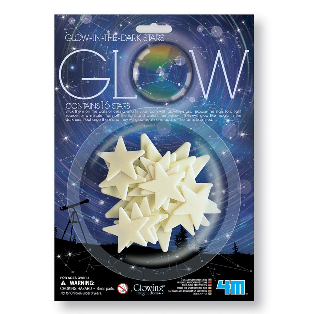 Imagem 0 de Autocolantes Glow 4M Stars
