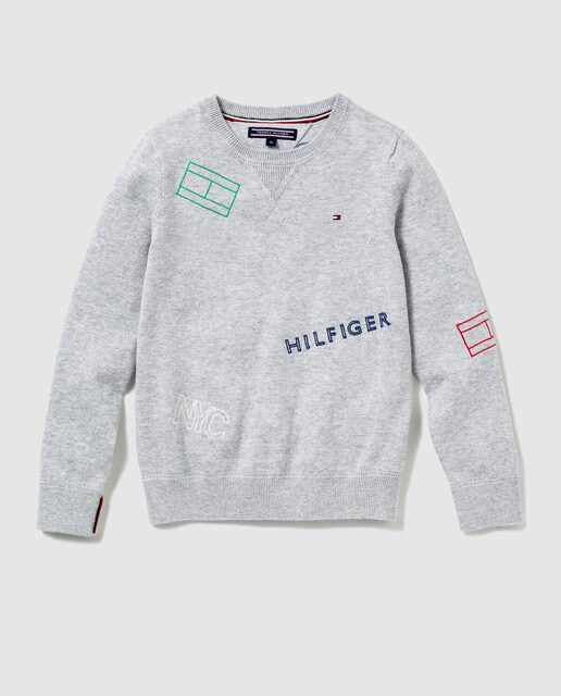 tommy hilfiger gray sweater