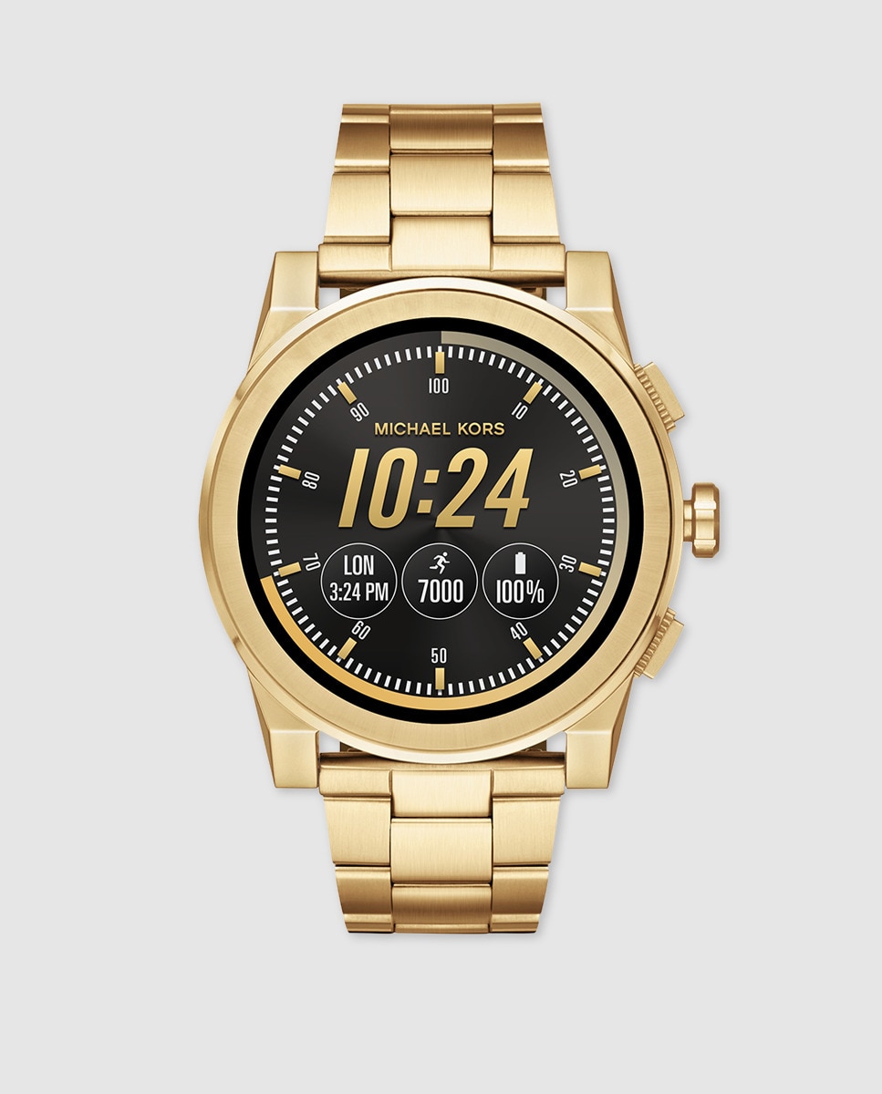 michael kors mkt5026 access grayson gold tone men's smartwatch