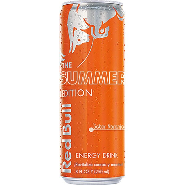 Summer Edition bebida energética sabor naranja lata 25 cl · RED BULL