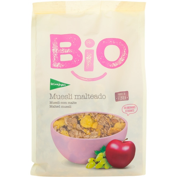 muesli ecológico malteado bolsa 400 g · EL CORTE INGLES BIO