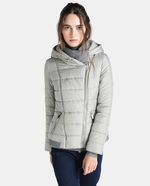 short coat with wraparound collar