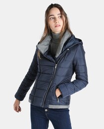 short coat with wraparound collar