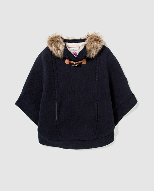 Cape En Tricot Bebe Fille Tizzas Avec Fourrure Mode El Corte Ingles Cape En Tricot Bebe Fille Tizzas Avec Fourrure Mode El Corte Ingles