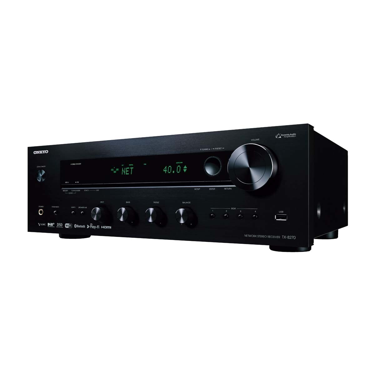 Receptor estéreo de red Onkyo TX-8270-B Hi-Res, Wi-Fi y Multiroom